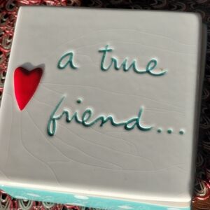 Department 56 Ceramic Keepsake Box with Red Heart